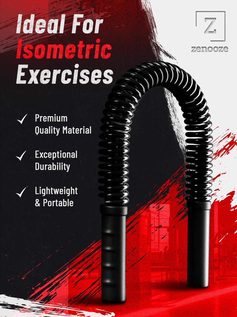 Zenooze's Power Twister Flex Bar, The Ultimate Upper Body Exercise Equipment for Strengthening Your Chest Workout, Shoulders,Biceps, Arms, Forearm Strengthener, Resorte para Hacer Ejercicio - Image 3